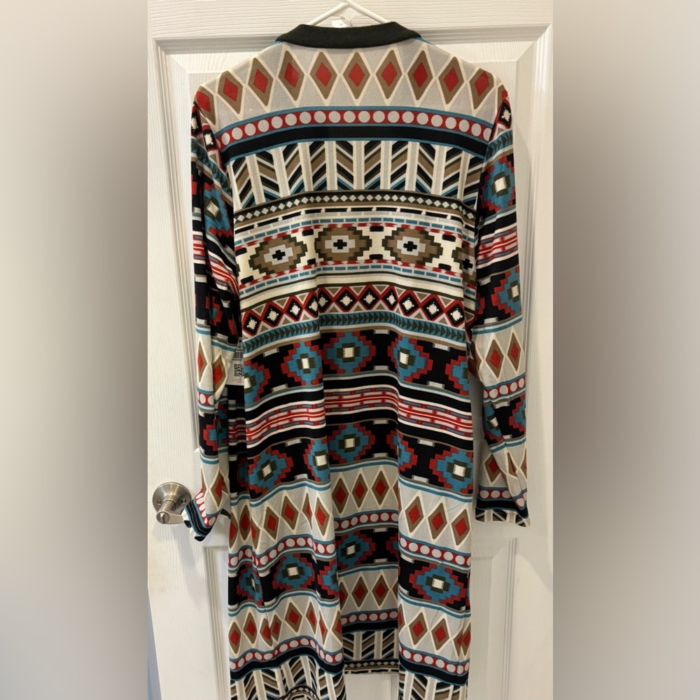 Sunshine‎ & Rodeos Western Geometric Patterned Long Cardigan - Picture 5 of 5